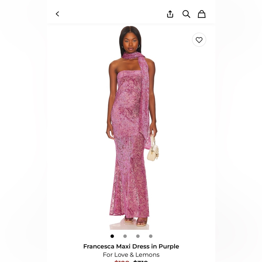 For Love And Lemons Francesca Maxi  Dress